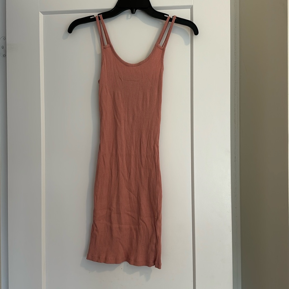 Ribbed mini dress
